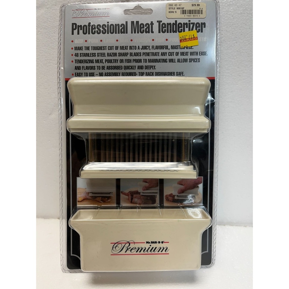 Premium Professional Meat Tenderize 48 Stainless Steel Blades & Protective Cover
